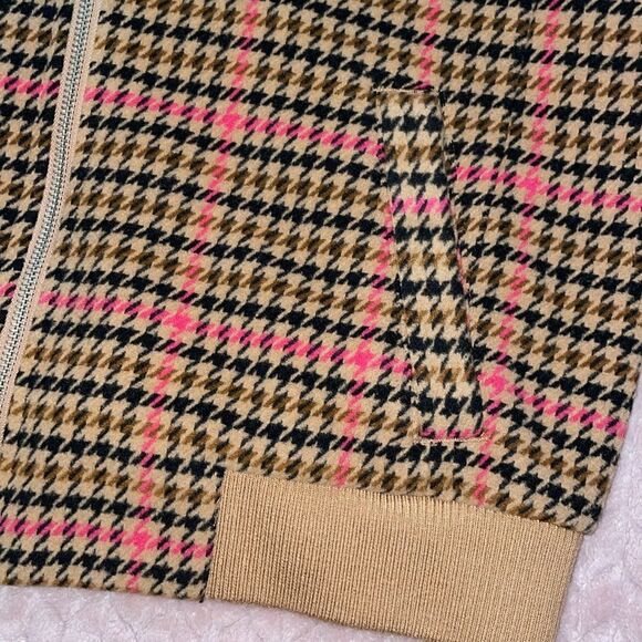 LOFT Womens Plaid Wool Bomber Jacket - Picture 4 of 6